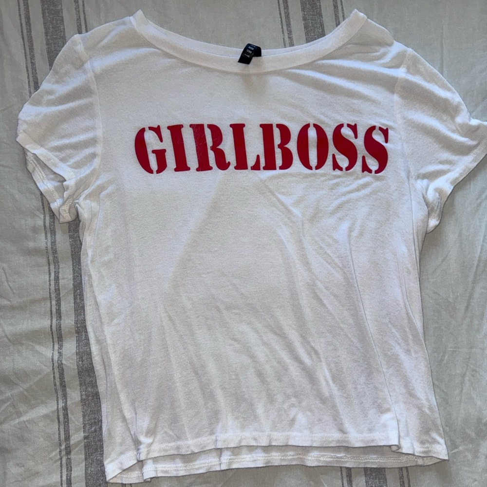White 'Girlboss' Women’s T-Shirt